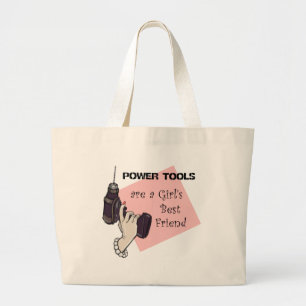 Bolsa Tote Grande As ferramentas de energia são as melhores amigas d