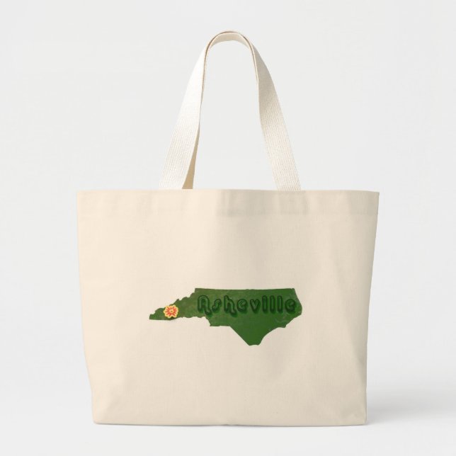 Bolsa Tote Grande Asheville verde (Frente)