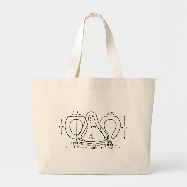 Bolsa Tote Grande assento da sanita (Frente)
