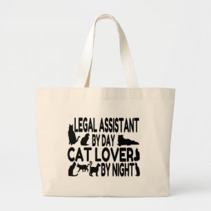 Bolsa Tote Grande Assistente Jurídico Cat Lover
