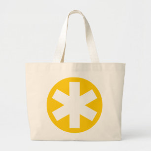Bolsa Tote Grande Asterisco - âmbar