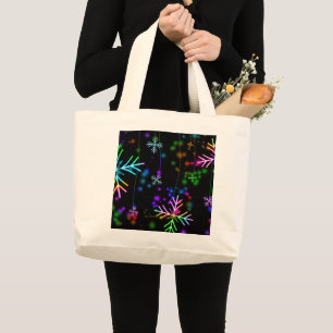Bolsa Tote Grande atmosfera natalina festiva e animada do SlipperyJo