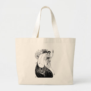 Bolsa Tote Grande Aubrey Beardsley A Saia do Pavão Art Nouveau