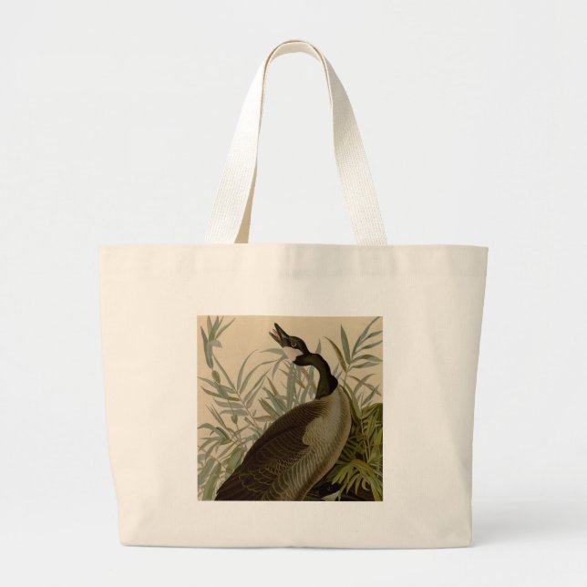 Bolsa Tote Grande Audubon Canada Goose Willife Bird (Frente)