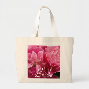 Bolsa Tote Grande Aumentou:: Saco do casamento da noiva