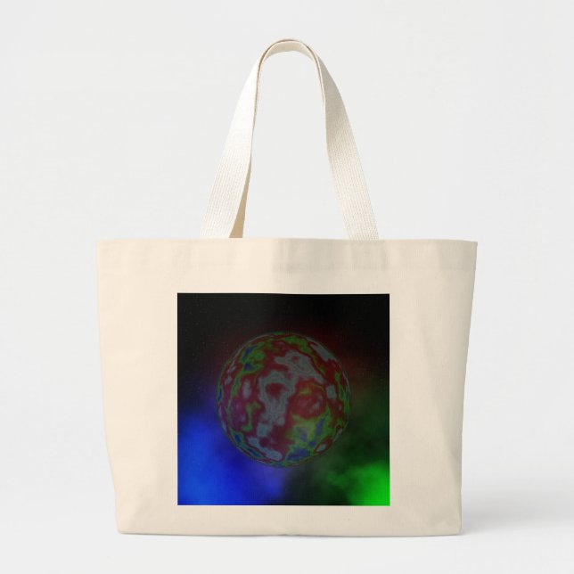 Bolsa Tote Grande Aura De Um Planeta, (Frente)