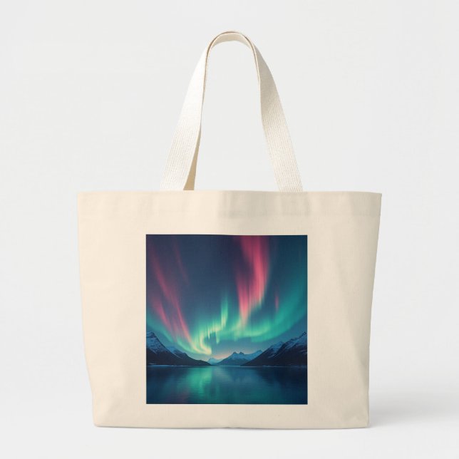 Bolsa Tote Grande Aurora Islandesa (Frente)