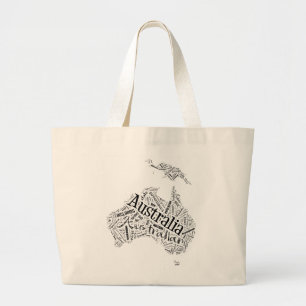 Bolsa Tote Grande Austrália em Tagxedo