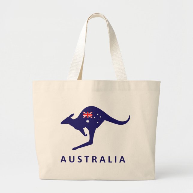 BOLSA TOTE GRANDE AUSTRÁLIA FLAG KANGAROO BAG (Frente)