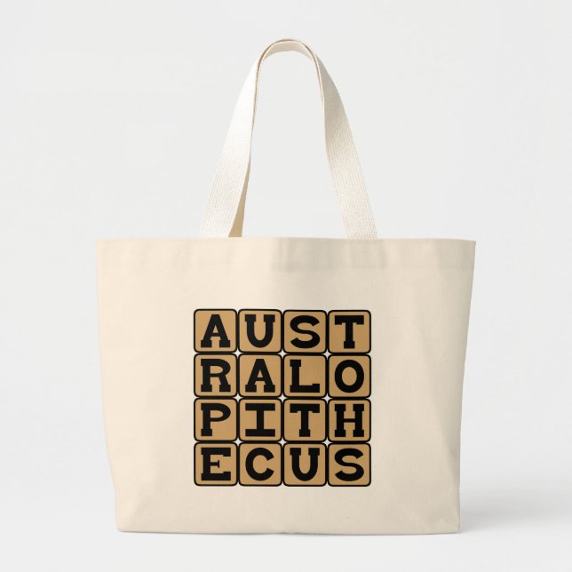 Bolsa Tote Grande Australopithecus, Gênero Extinto de Hominídeos (Frente)