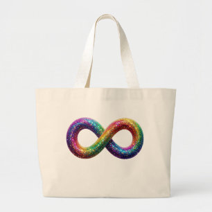 Bolsa Tote Grande autismo, autista, tote, sinal de infinito,