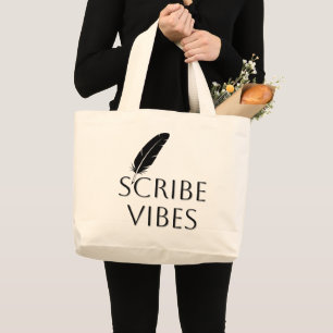 Bolsa Tote Grande Autor Vibes Escritor Poeta Redator