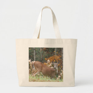 Bolsa Tote Grande Autumn Deer no lago Arrohouad GA