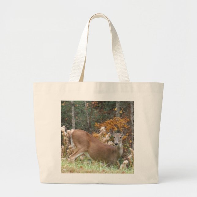 Bolsa Tote Grande Autumn Deer no lago Arrohouad GA (Frente)