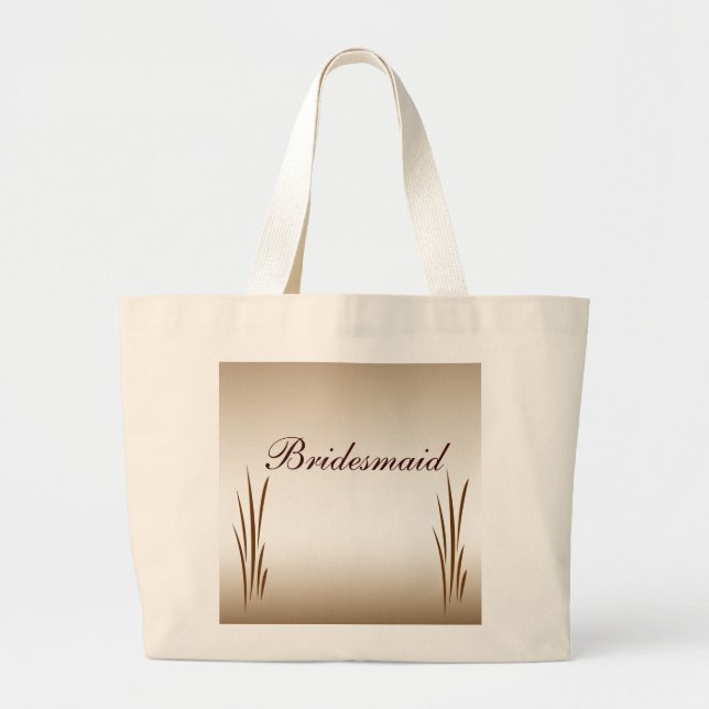 Bolsa Tote Grande Autumn Harvest Bridesmaid (Frente)