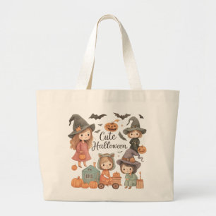 Bolsa Tote Grande Autumn Vibes Tote Bag - Inclinação de Caracteres