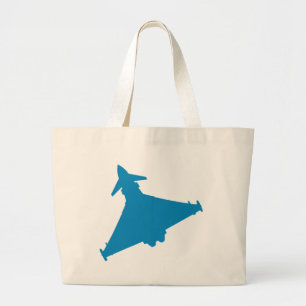 Bolsa Tote Grande Avião de combate do tufão de Eurofighter