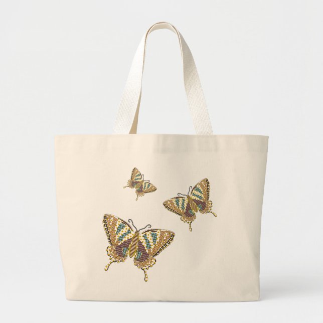 Bolsa Tote Grande Aztec Swallowtail Tote Bag (Frente)