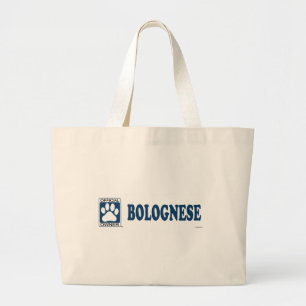 Bolsa Tote Grande Azul bolonhês