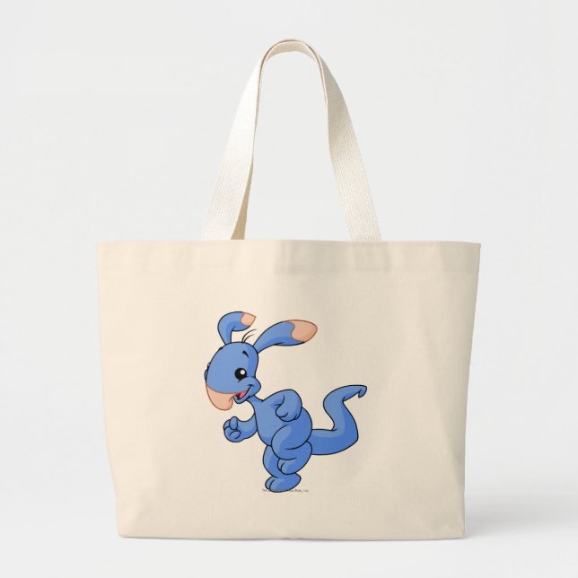 Bolsa Tote Grande Azul de Blumaroo (Frente)
