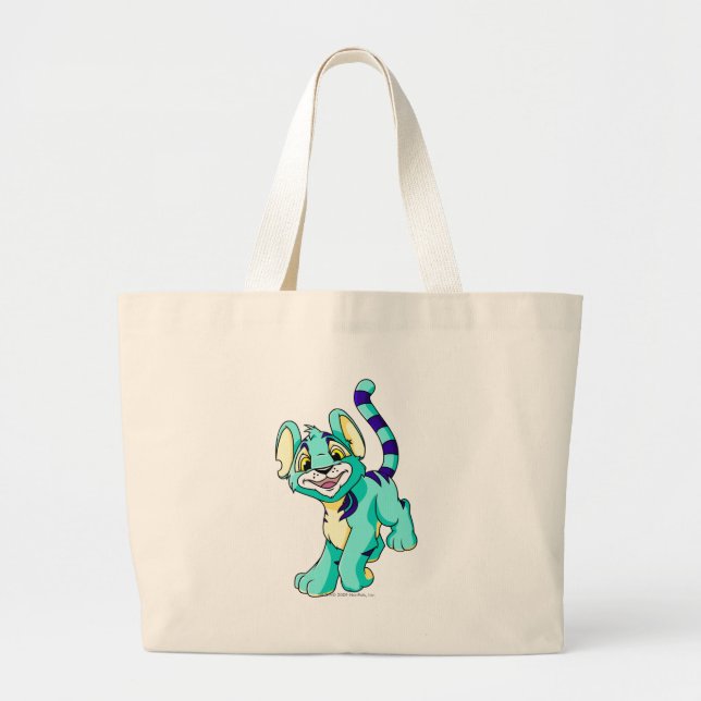 Bolsa Tote Grande Azul de Kougra (Frente)