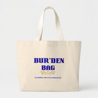 BOLSA TOTE GRANDE AZUL VIVO ALGODÃO NATURAL JUMBO MULHER BUR'DEN