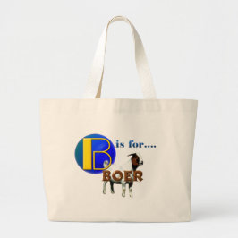 Bolsa Tote Grande B é para BOER - GOAT GIFTS