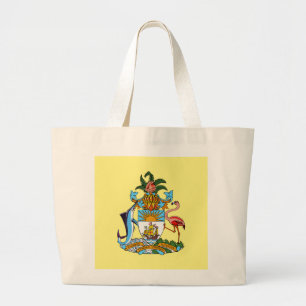 Bolsa Tote Grande Baamas com Casaco de Armas (Paraíso Caribe)