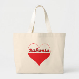Bolsa Tote Grande Babunia Polonês Heart