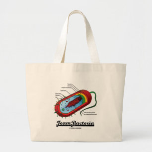 Bolsa Tote Grande Bactérias da equipe (Prokaryote)