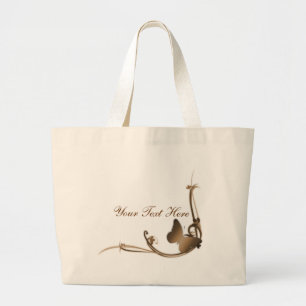 Bolsa Tote Grande Bag de Borboleta Personalizável