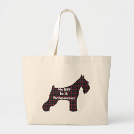 Bolsa Tote Grande Bag de Toques BFF do SCHNAUZER Standard