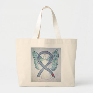 Bolsa Tote Grande Bag de Toques Personalizados da Fita de Sensibiliz