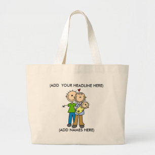Bolsa Tote Grande Bag Personalizável da Família Stick