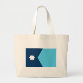 Bolsa Tote Grande Bag with Flag of Minnesota, USA