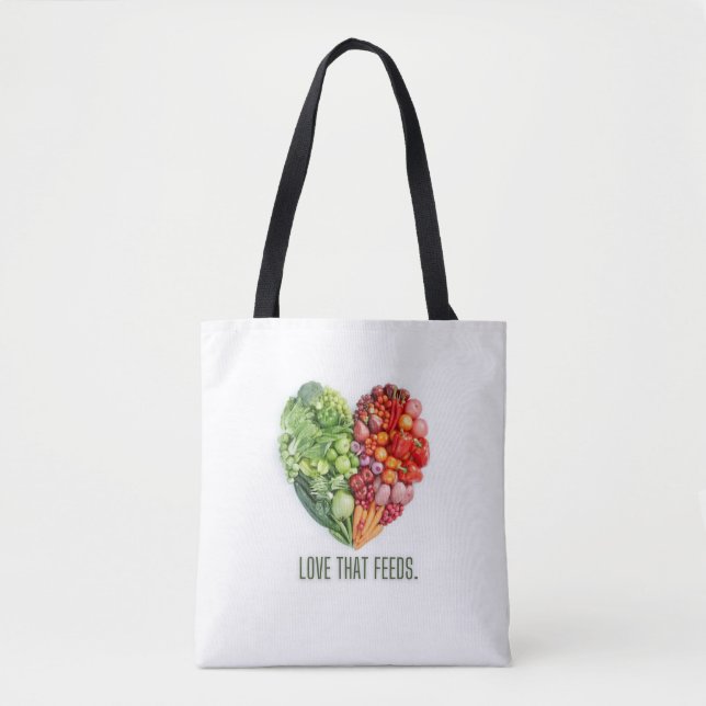 Bolsa Tote Grande Bag with image of vegetables 1. (Frente)
