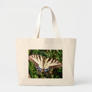 Bolsa Tote Grande Bag, Zebra Swallowtail Borboleta