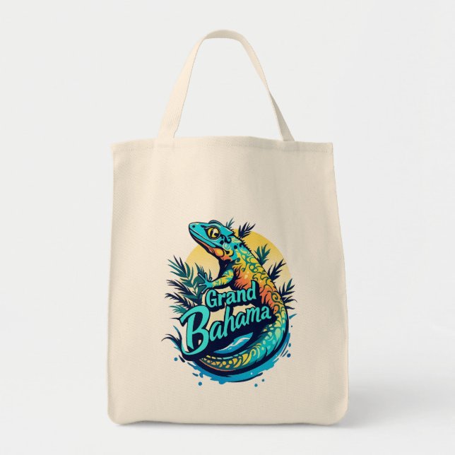 Bolsa Tote Grande Bahama Caribe Gecko (Frente)