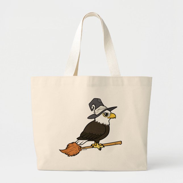 Bolsa Tote Grande Bald Eagle Halloween (Frente)