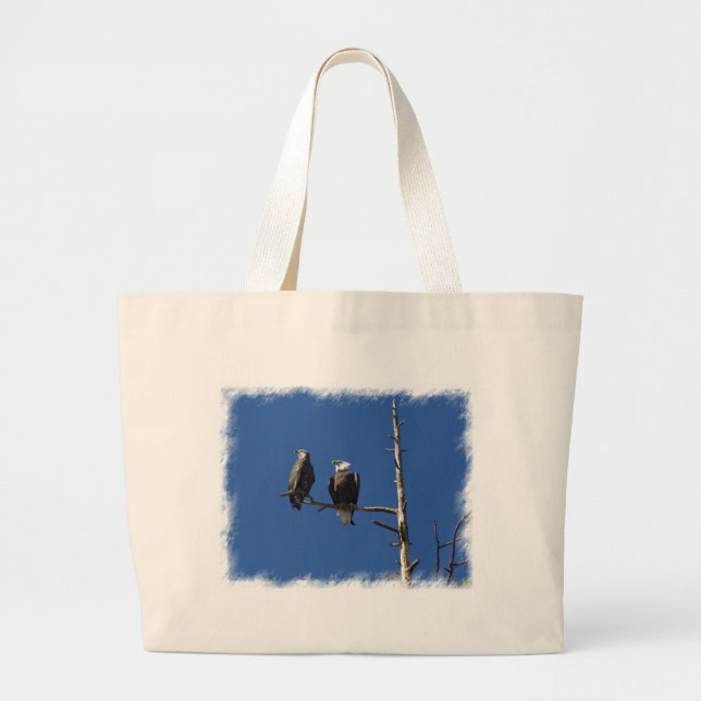 Bolsa Tote Grande Bald Eagles (Frente)