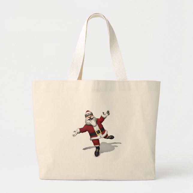 Bolsa Tote Grande Balé Dancer Santa Claus (Frente)