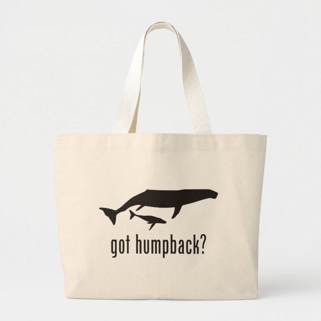 Bolsa Tote Grande Baleia de Humpback (Frente)