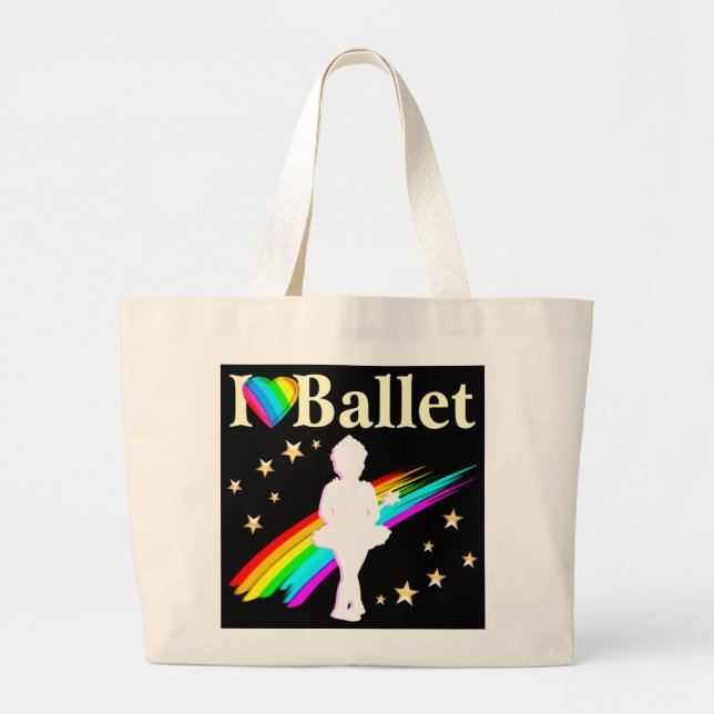 BOLSA TOTE GRANDE BALLERINA SONHOS SE TORNA VERDADEIRO (Frente)