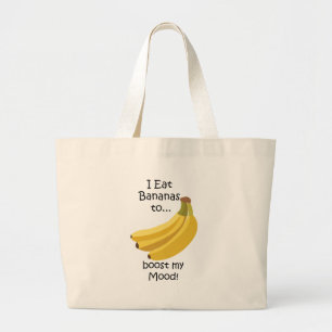 Bolsa Tote Grande Banana Fruta Aumenta Meu Humor Engraçado