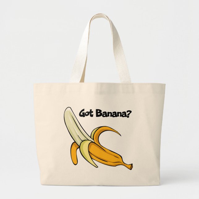 Bolsa Tote Grande Banana obtida (Frente)