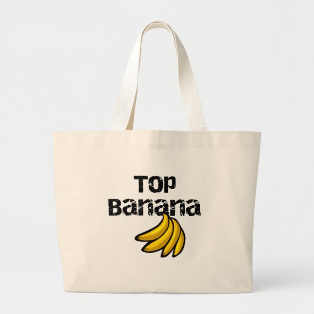 Bolsa Tote Grande Banana superior (Frente)