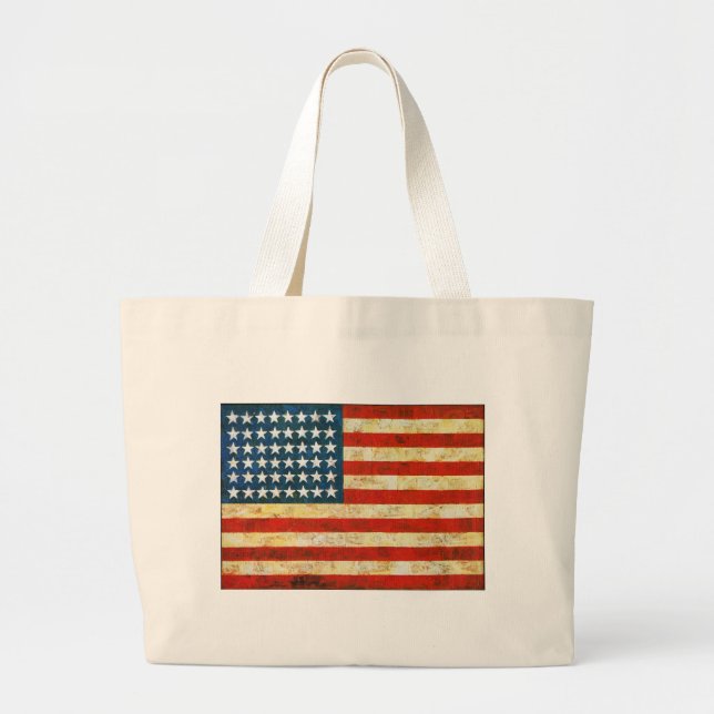 Bolsa Tote Grande Bandeira Americana (Frente)