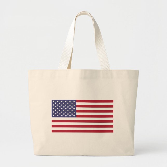 Bolsa Tote Grande Bandeira Americana (Frente)
