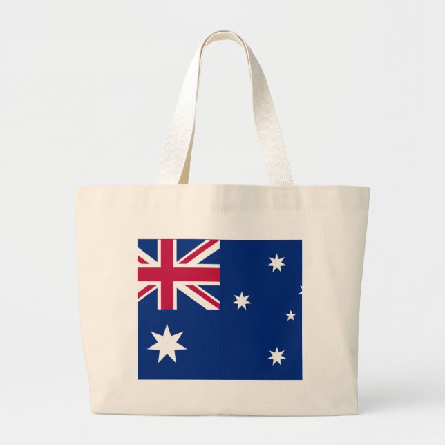 Bolsa Tote Grande bandeira australiana (Frente)
