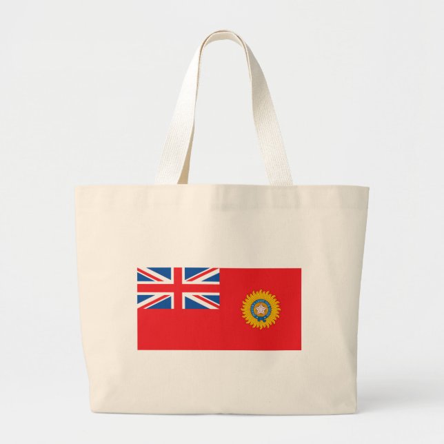 Bolsa Tote Grande Bandeira britânica de India (Frente)